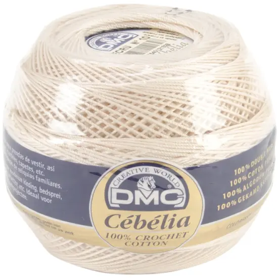 Multipack of 10 - DMC/Cebelia Crochet Cotton Size 10-Ecru {1}
