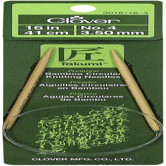 Takumi Bamboo Circular Knitting Needles 16"-Size 4/3.5mm {1}