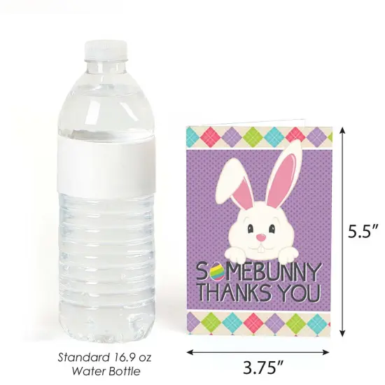 Big Dot of Happiness Hippity Hoppity - Easter Bunny Party Thank You Cards (8 count) {4}