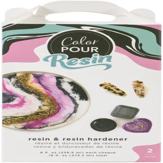 American Crafts Color Pour Resin & Hardener 2/Pkg-8oz Each {1}