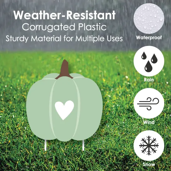 Big Dot of Happiness Little Pumpkin - Lawn Decorations - Outdoor Fall Birthday Party or Baby Shower Yard Decorations - 10 Piece {6}