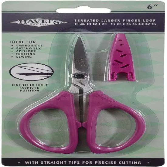Havel's Sew Creative Large Finger Loop Scissors-6" Serrated {1}