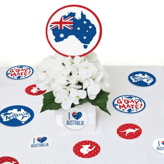Big Dot of Happiness Australia Day - G'Day Mate Aussie Party Giant Circle Confetti - Party Decorations - Large Confetti 27 Count {7}