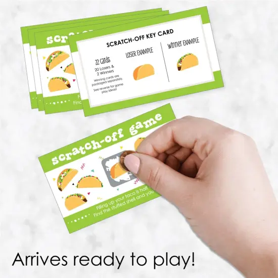 Big Dot of Happiness Taco 'Bout Fun - Fiesta Game Scratch Off Cards - 22 Count {3}