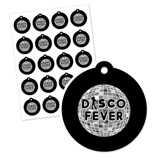 Big Dot of Happiness 70's Disco - 1970's Disco Fever Party Favor Gift Tags (Set of 20) {3}