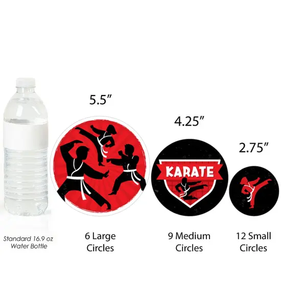 Big Dot of Happiness Karate Master - Martial Arts Birthday Party Giant Circle Confetti - Party Decorations - Large Confetti 27 Count {4}