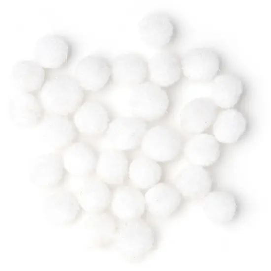 CousinDIY Pom-Poms 7mm 30/Pkg-White {2}