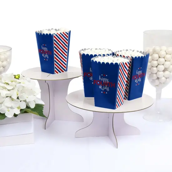 Big Dot of Happiness 4th of July - Independence Day Party Favor Popcorn Treat Boxes - Set of 12 {4}