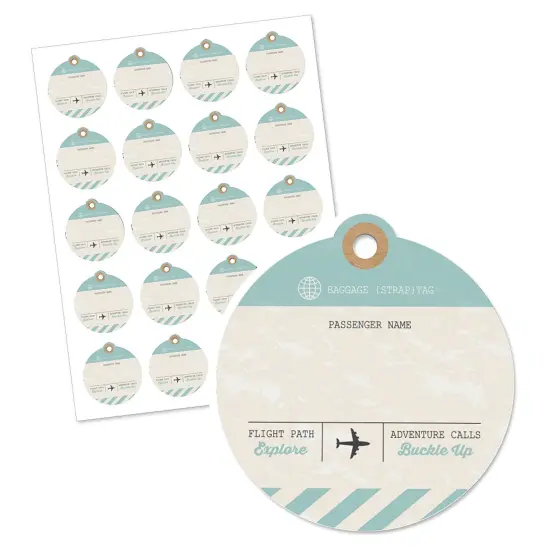 Big Dot of Happiness World Awaits - Travel Themed Party Favor Gift Tags (Set of 20) {3}