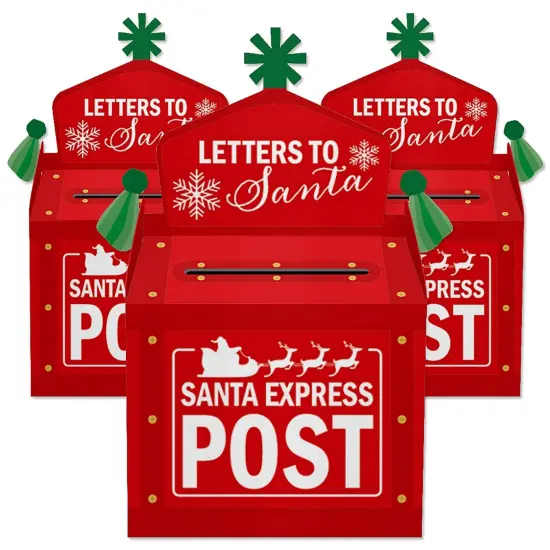 Big Dot of Happiness Santa's Special Delivery - Treat Box Party Favors - From Santa Claus Christmas Goodie Gable Boxes - Set of 12 {3}
