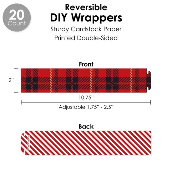 Big Dot of Happiness Jolly Santa Claus - Christmas Party Favors and Cupcake Kit - Fabulous Favor Party Pack - 100 Pieces {4}