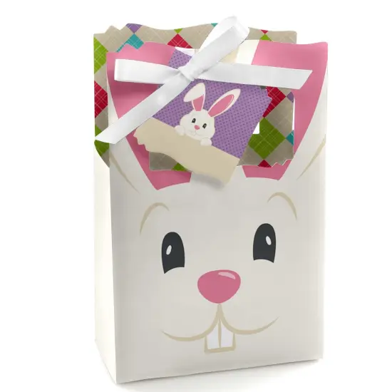 Big Dot of Happiness Hippity Hoppity - Easter Bunny Party Favor Boxes - Set of 12 {1}