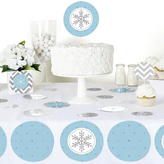 Big Dot of Happiness Winter Wonderland - Snowflake Holiday & Winter Wedding Giant Circle Confetti - Party D&eacute;cor - Large Confetti 27 Count {6}