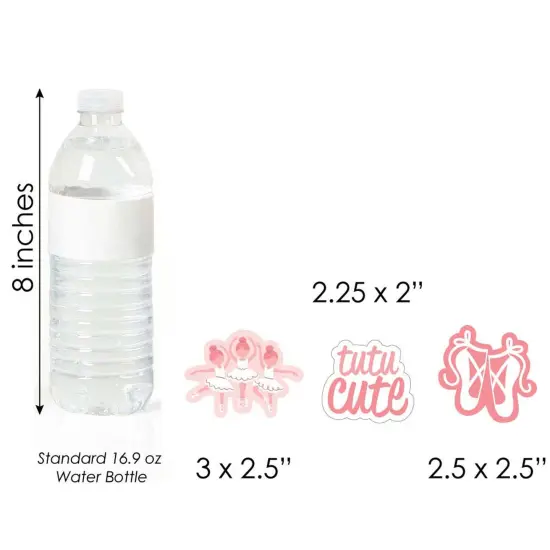 Big Dot of Happiness Tutu Cute Ballerina - DIY Shaped Ballet Birthday Party or Baby Shower Cut-Outs - 24 Count {6}