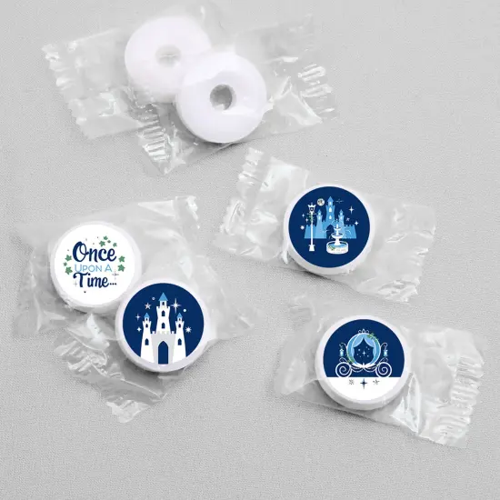 Big Dot of Happiness Fairy Tale Fantasy - Royal Prince and Princess Party Round Candy Sticker Favors - Labels Fits Chocolate Candy (1 sheet of 108) {4}
