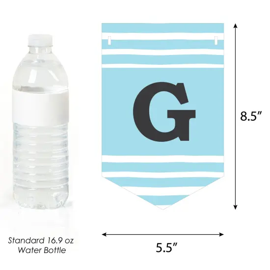 Big Dot of Happiness Baby Gender Reveal - Team Boy or Girl Party Bunting Banner - Party Decorations - Gender Reveal {4}