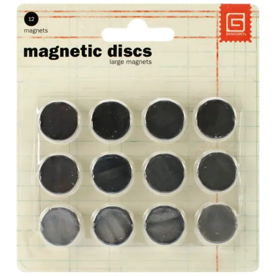 Magnetic Discs .625" 12/Pkg-1/32" Thick {1}