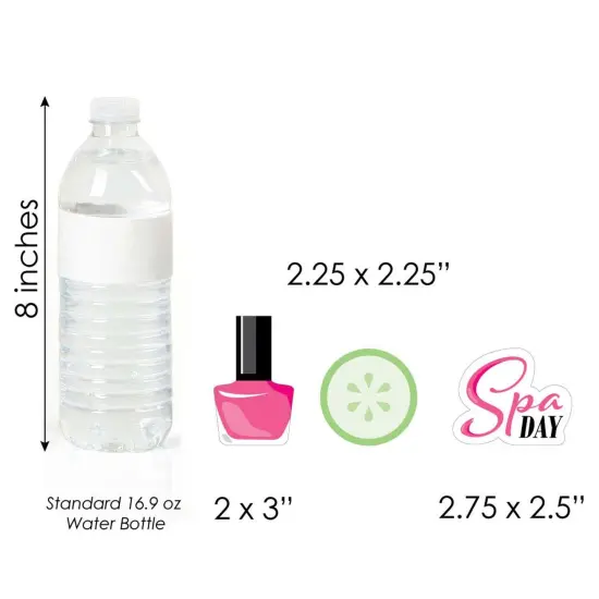 Big Dot of Happiness Spa Day - DIY Shaped Girls Makeup Party Cut-Outs - 24 Count {6}