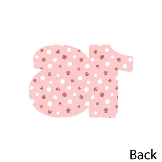 Big Dot of Happiness 16th Pink Rose Gold Birthday - Decorations DIY Happy Birthday Party Essentials - Set of 20 {4}
