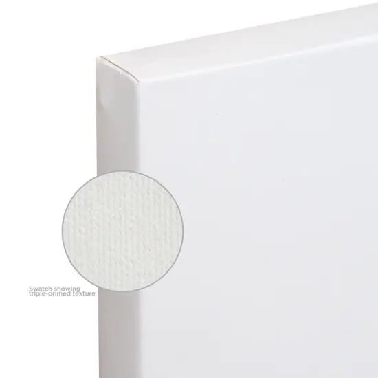 Creative Mark The Edge Deluxe Cotton Stretched Canvas for Painting, 16x20" 2-Pack, 14oz. Primed Weight, Universal Archival Priming, Medium Tooth, Frameless Artwork Canvas for Painters of All Levels {4}