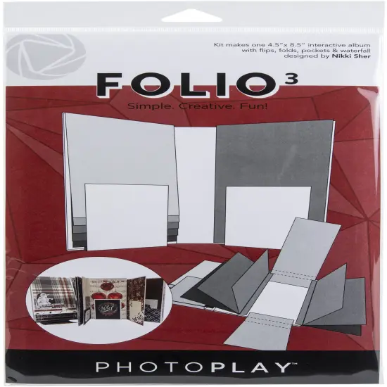 PhotoPlay Folio 3-4.5"X8.5" White {1}