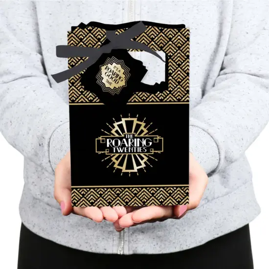 Big Dot of Happiness Roaring 20's - 1920s Art Deco Jazz Party Favor Boxes - Set of 12 {6}