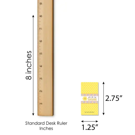 Big Dot of Happiness You Are My Sunshine - Mini Candy Bar Wrapper Stickers - Baby Shower or Birthday Party Small Favors - 40 Count {6}