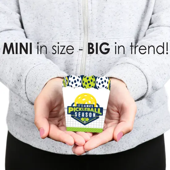 Big Dot of Happiness Let&rsquo;s Rally - Pickleball - Party Mini Favor Boxes - Birthday or Retirement Party Treat Candy Boxes - Set of 12 {6}