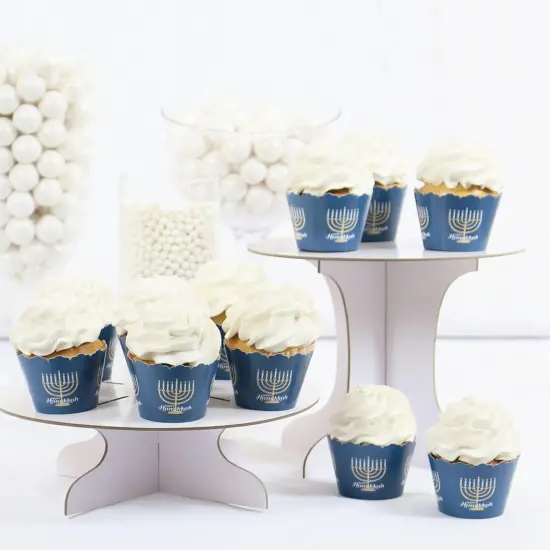 Big Dot of Happiness Happy Hanukkah - Chanukah Party Decorations - Party Cupcake Wrappers - Set of 12 {6}