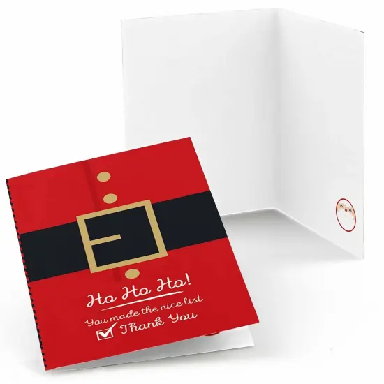Big Dot of Happiness Jolly Santa Claus - Christmas Party Thank You Cards (8 Count) {1}