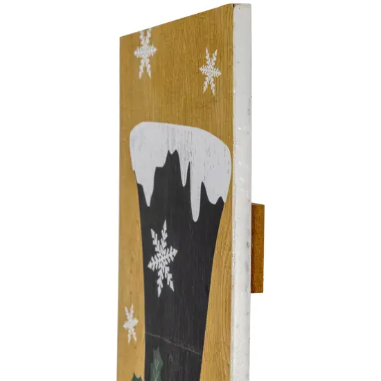 Northlight 36" Snowman "Merry and Bright" Christmas Porch Board Sign Decoration White {5}