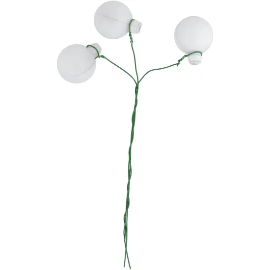 Northlight Shatterproof Ball Ornament Christmas Pick - 6.75" - Red and White {6}