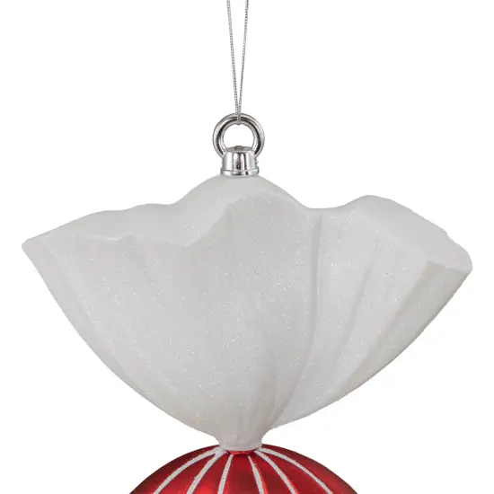 Northlight Wrapped Candy with Glitter Shatterproof Commercial Christmas Ornament - 18" Red {4}
