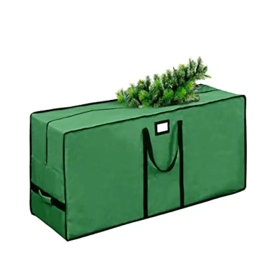 Christmas Tree Storage Bag, Waterproof Christmas Tree Storage, Fits Up to 7.5 ft Tall Artificial Disassembled Trees, Extra Large Heavy Duty Storage Container with Handles&nbsp;(Green, 47"x15"x20) {2}