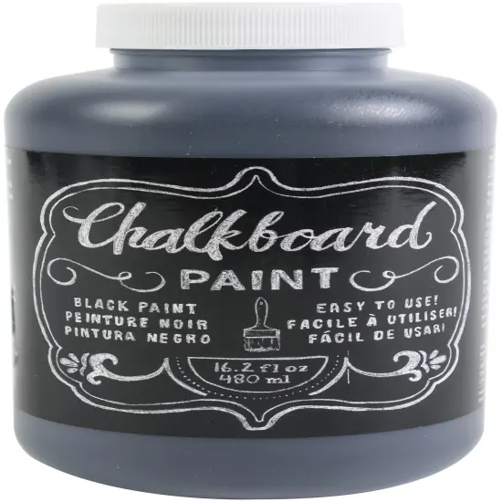 DIY Shop Chalkboard Paint 16.2oz-Black {1}