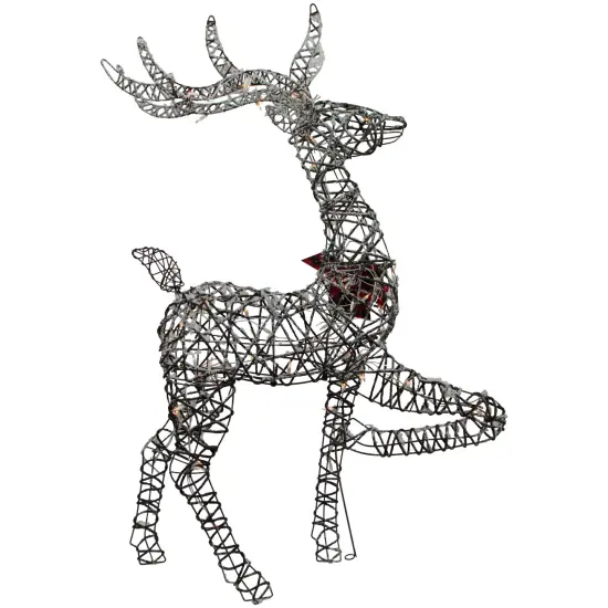 Northlight 60.25" Lighted Reindeer Stag Christmas Decoration Brown {6}