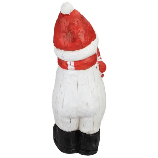 Northlight Standing Snowman Christmas Decoration - 17" - White and Red {4}