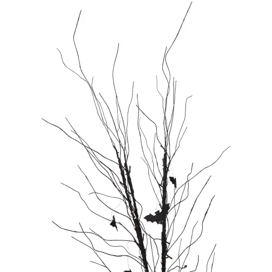 Northlight Pre-Lit Halloween Branch Tree with Bats - 50" - Black - LED Warm White {4}