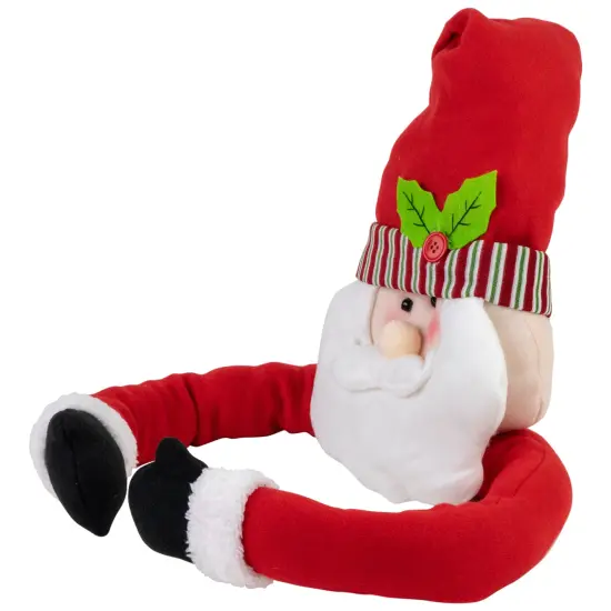 Northlight 27" Plush Santa Claus Christmas Tree Topper, Unlit Red {5}