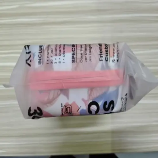 ARTDOT Diamond Painting Storage Containers, 30 Slots Diamond Art Accessories and Tools for 5D Diamond Painting Kits Organizer Beads Rhinestones Jewelry（Pink） {4}