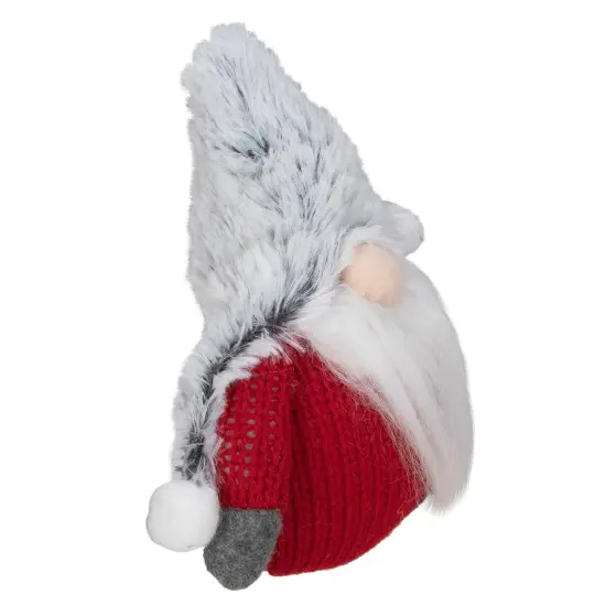 Northlight 6" Plush Red and Gray Stuffed Christmas Gnome {6}