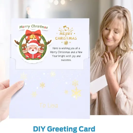 Blank White Cards and Envelopes 50 Pack, Ohuhu 5 x 7 Heavyweight Folded Cardstock and A7 Envelopes for DIY Greeting Cards, Wedding, Birthday, Invitations, Thank You Cards & All Occasion {6}