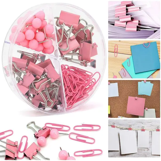Kitcheniva Reusable Push Pins & Clips Office Essentials Set 103 Pcs {2}
