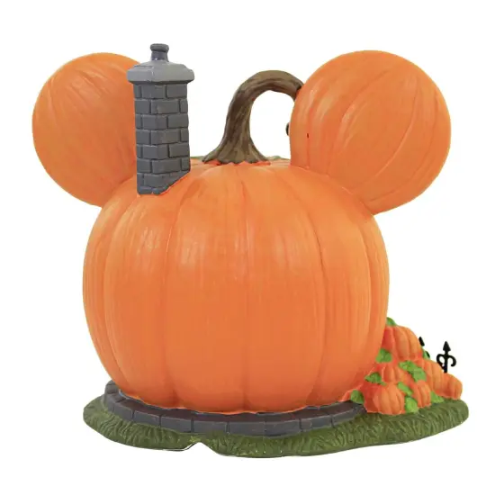 Department 56 Dept 56 Disney Mickey's Pumpkintown House Halloween Figure Orange {4}