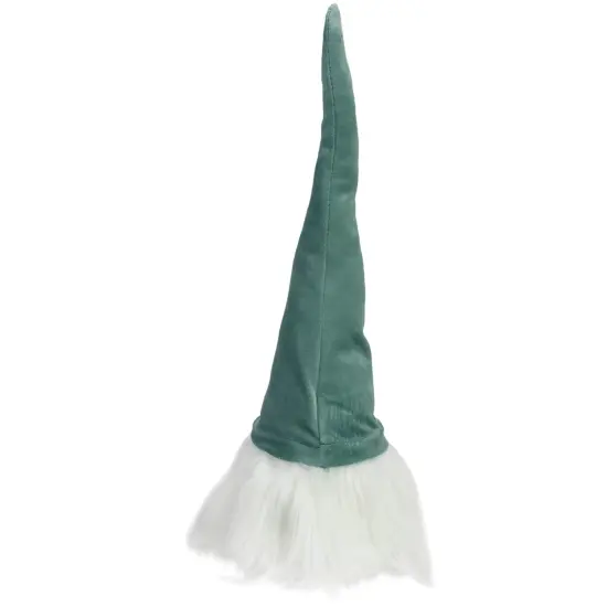 Northlight Gnome Head with Beard Christmas Decoration - 15" - Green and White {4}