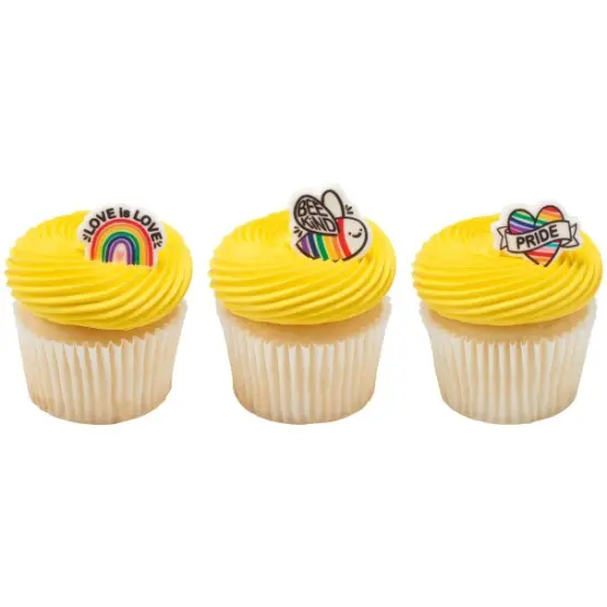 Pride Assortment Sweet D&eacute;cor&reg; Edible Decorations 12ct {2}