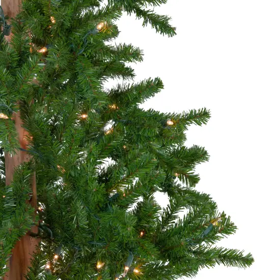 Northlight Pre-Lit Slim Alpine Artificial Christmas Trees - 6' - Clear Lights - Set of 3 Green {5}