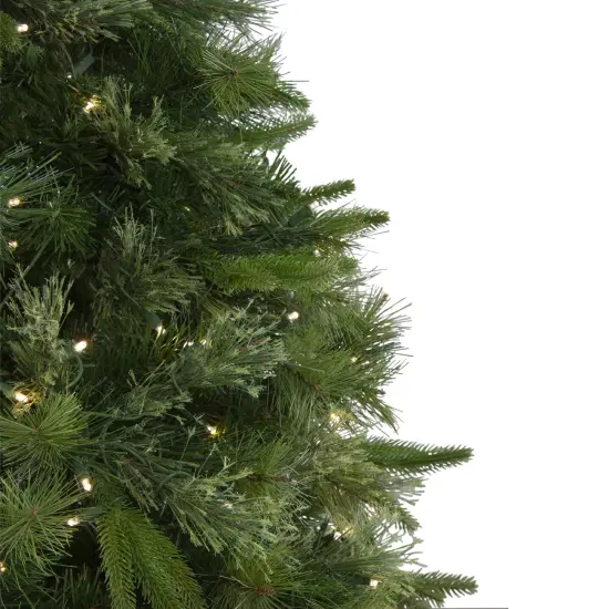 Northlight 4.5' Pre-Lit Full Ashcroft Cashmere Pine Artificial Christmas Tree, Warm Clear LED Lights Green {5}