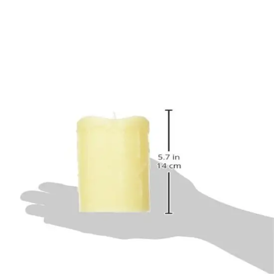 Melrose 5.25" Pre-Lit Ivory Dripping Flameless Pillar Candle - White LED Lights {4}