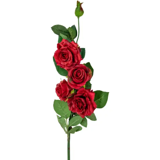 Northlight Real Touch&trade; Red Artificial Rose Floral Sprays, Set of 6 -35" {4}